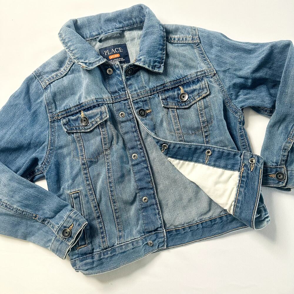 The Children's Place Button Up Jean Jacket Sz S/P 5-6y